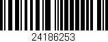 Código de barras (EAN, GTIN, SKU, ISBN): '24186253'