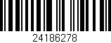 Código de barras (EAN, GTIN, SKU, ISBN): '24186278'