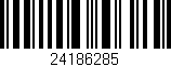 Código de barras (EAN, GTIN, SKU, ISBN): '24186285'