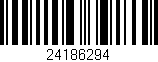 Código de barras (EAN, GTIN, SKU, ISBN): '24186294'