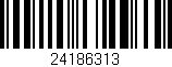 Código de barras (EAN, GTIN, SKU, ISBN): '24186313'