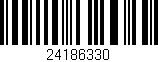 Código de barras (EAN, GTIN, SKU, ISBN): '24186330'
