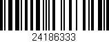 Código de barras (EAN, GTIN, SKU, ISBN): '24186333'