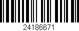 Código de barras (EAN, GTIN, SKU, ISBN): '24186671'