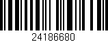 Código de barras (EAN, GTIN, SKU, ISBN): '24186680'