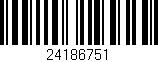 Código de barras (EAN, GTIN, SKU, ISBN): '24186751'