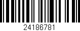 Código de barras (EAN, GTIN, SKU, ISBN): '24186781'