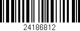 Código de barras (EAN, GTIN, SKU, ISBN): '24186812'