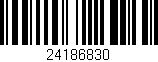 Código de barras (EAN, GTIN, SKU, ISBN): '24186830'