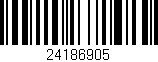 Código de barras (EAN, GTIN, SKU, ISBN): '24186905'