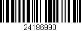 Código de barras (EAN, GTIN, SKU, ISBN): '24186990'