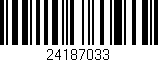 Código de barras (EAN, GTIN, SKU, ISBN): '24187033'