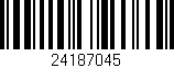 Código de barras (EAN, GTIN, SKU, ISBN): '24187045'