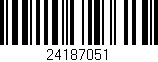Código de barras (EAN, GTIN, SKU, ISBN): '24187051'