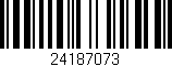 Código de barras (EAN, GTIN, SKU, ISBN): '24187073'