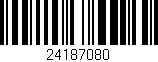 Código de barras (EAN, GTIN, SKU, ISBN): '24187080'