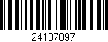 Código de barras (EAN, GTIN, SKU, ISBN): '24187097'