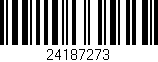 Código de barras (EAN, GTIN, SKU, ISBN): '24187273'