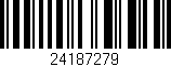 Código de barras (EAN, GTIN, SKU, ISBN): '24187279'
