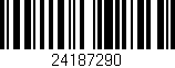 Código de barras (EAN, GTIN, SKU, ISBN): '24187290'