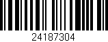 Código de barras (EAN, GTIN, SKU, ISBN): '24187304'