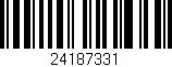 Código de barras (EAN, GTIN, SKU, ISBN): '24187331'