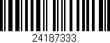Código de barras (EAN, GTIN, SKU, ISBN): '24187333'