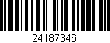 Código de barras (EAN, GTIN, SKU, ISBN): '24187346'