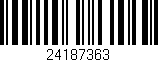 Código de barras (EAN, GTIN, SKU, ISBN): '24187363'