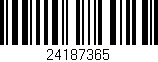 Código de barras (EAN, GTIN, SKU, ISBN): '24187365'