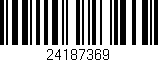 Código de barras (EAN, GTIN, SKU, ISBN): '24187369'