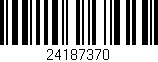 Código de barras (EAN, GTIN, SKU, ISBN): '24187370'