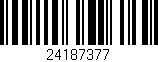 Código de barras (EAN, GTIN, SKU, ISBN): '24187377'