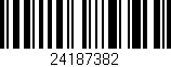 Código de barras (EAN, GTIN, SKU, ISBN): '24187382'