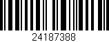 Código de barras (EAN, GTIN, SKU, ISBN): '24187388'