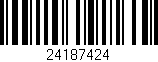 Código de barras (EAN, GTIN, SKU, ISBN): '24187424'