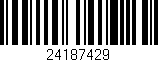 Código de barras (EAN, GTIN, SKU, ISBN): '24187429'