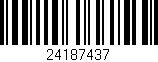 Código de barras (EAN, GTIN, SKU, ISBN): '24187437'