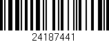 Código de barras (EAN, GTIN, SKU, ISBN): '24187441'