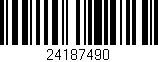 Código de barras (EAN, GTIN, SKU, ISBN): '24187490'