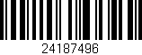 Código de barras (EAN, GTIN, SKU, ISBN): '24187496'