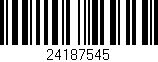 Código de barras (EAN, GTIN, SKU, ISBN): '24187545'