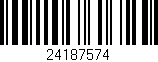 Código de barras (EAN, GTIN, SKU, ISBN): '24187574'