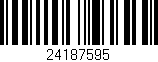 Código de barras (EAN, GTIN, SKU, ISBN): '24187595'