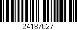 Código de barras (EAN, GTIN, SKU, ISBN): '24187627'