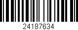 Código de barras (EAN, GTIN, SKU, ISBN): '24187634'