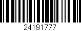 Código de barras (EAN, GTIN, SKU, ISBN): '24191777'