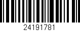 Código de barras (EAN, GTIN, SKU, ISBN): '24191781'