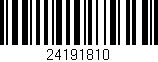 Código de barras (EAN, GTIN, SKU, ISBN): '24191810'