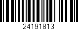 Código de barras (EAN, GTIN, SKU, ISBN): '24191813'